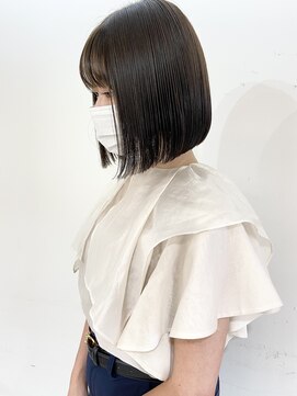 クイントネオリーブ 自由が丘正面口店(quint:neolive) ボブ × オリーブグレージュ