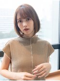 切りっぱなしボブ/ハイライト/イルミナ/20代30代