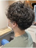 【EIGHT上尾】お客様スタイル_デザインカラー_メンズパーマ