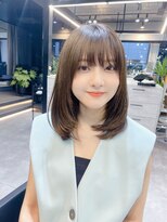 ファンナギンザ(FaNNa ginza)  20代30代40代内巻きミディアムマッシュボブ［銀座・髪質改善］