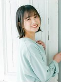 髪のくびれ効果で頭の形の補整!?【外ハネショートボブ】スタイル