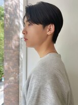 ナチュラルセンターパートショート刈り上げなし☆２