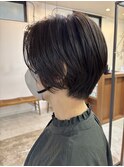 大人トショート/ショートボブ/グレージュ