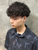 ソレイユ バイ アルフレッド(SOLEIL by alfRed)&nbsp;ハードパーマ　束感プードルパーマ　ツーブロックマッシュ