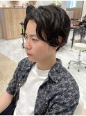 メンズボブパーマ/メンズショートボブ