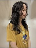 ロング_ウェーブパーマ