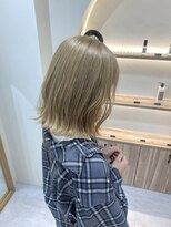 ジーナ 博多筑紫口(Zina)&nbsp;ミルクティーベージュ/グレージュ/ダブルカラー/Zina博多筑紫口