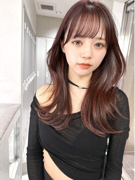 サイン 表参道(SIGN) 韓国ヘアグレージュカラーブリーチ無し髪質改善イヤリングカラー