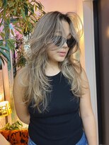 ルーヴェ(LOWE)&nbsp;【natsumi】8 ロングバレイヤージュ,ハニーベージュレイヤー