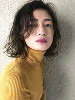 ヴァージ(Verge)&nbsp;レイヤーカット/ウェーブパーマ/前髪/こなれミディ[代官山駅]