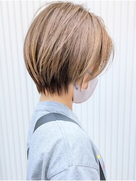 ヘアーメイクオズ(hair make O/S) 【照井style★】ハイライトグレージュ/ショート