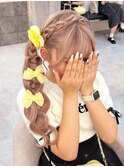 サイドポニー【クランソア】ヘアセット/ヘアメ/心斎橋ヘアメ