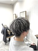 ショートマッシュ/ホワイトメッシュ/グレージュ