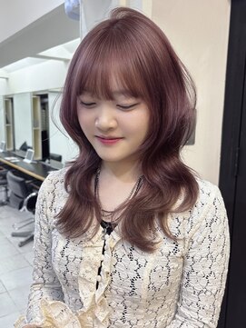 シェノン バイ アランスミシー 表参道(CHAINON by Alan smithee) ピンクブラウン韓国レイヤーカット