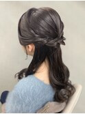 ハーフアップ