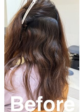 スリーク(SLEEK) SLEEK式髪質改善【縮毛矯正】ビフォー内側