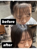 ティダスマイル 吉祥寺店(tida smile)&nbsp;前髪割れ癖改善パーマ/クロスパーマ/前髪縮毛矯正