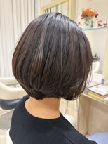 アッシュ 仙川店(Ash) 40代50代60代白髪ぼかしハイライト白髪染め大人王道ボブ前下がり
