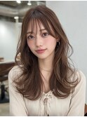 20代30代前髪あり/ハッシュカット/ミディアムレイヤー/顔まわり