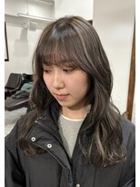 ルイ(ROUIS produced by LUCK 津田沼)&nbsp;コントラストハイライト/スモーキーカラー/グレージュ