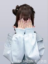 アールエーサロンモノクロ 秋葉原(RA SALON モノクロ) 【推し活ヘアメ】立体リボンサイドポニー