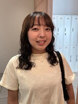 メルト 西梅田店(melt) 癖毛を活かしたミディアムパーマ