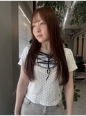 ダークパープル/ナチュラルショート/ミルクブラウン/夏/一宮