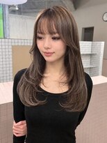 ルトワフクロマチ(Lutowa Fukuromachi)&nbsp;韓国レイヤー×艶ブラウン×シースルーバング/袋町/本通