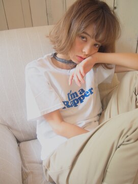 サロンドミルク 原宿(salon de MiLK) グランジ×うぶバング×ノームコアカール×外ハネ