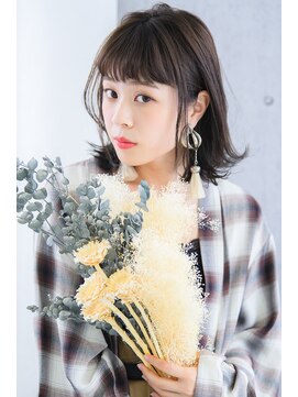 ネオリーブ ジューク 日吉店(Neolive JuQ) 【日吉 neoliveJuQ】シースルーバング　グレージュ　アッシュ