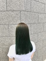 シュシュ(shushu) ストレート×特殊ディープグリーン