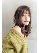 レニーバイエース(LANY by ACE) 【LANY 横浜】シースルーバング×カーキベージュ