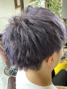 ヘアデザイン マノス(hair design mano's) マッシュパーマ/ニュアンスカラー/アッシュパープル