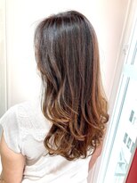 ヘアーライズ 池袋東口店(hair RISE)&nbsp;シークレットハイライトグラデーションカラーのシャドールーツ