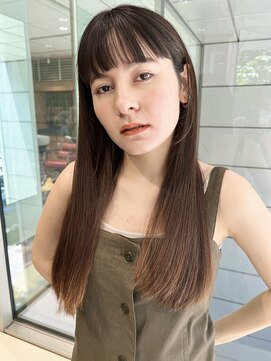 ラボヌールヘアー 宇都宮店(La Bonheur hair) 艶さらロングヘア　ワイドバング　【ラボヌールヘア宇都宮】