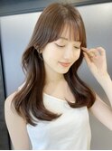 くびれミディ　くびれヘア　顔まわりカット 韓国ヘア 髪質改善