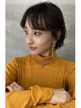 ロンドプロフィール 浦和(Lond profil) 中川陽南子【耳掛けショートボブブラウンベージュ】