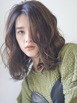 パール(PearL)&nbsp;【PearL】コテ巻き風パーマ×シルキーベージュカラー