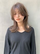[arietta]ふんわり抜け感レイヤーくびれオリーブベージュ