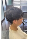 波巻きパーマ