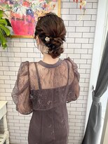 リール(THE RIRE.)&nbsp;＊THE  RIRE.  結婚式お呼ばれ×シニヨンアレンジ＊