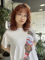 ヘアーアンドメイク ビス(HAIR&MAKE bis) ブリーチ1回/深みあるスカーレットオレンジ♪【多田華歌】