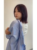 パツッとボブ、顔周りレイヤー