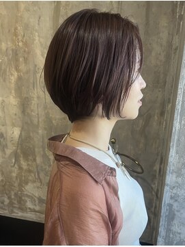 フルアヘッド(FULL A HEAD) 30代40代50代大人女性/暖色ショートボブ/イルミナカラー