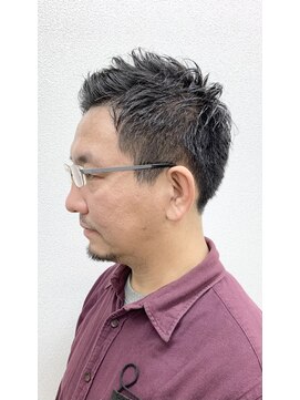 松本平太郎美容室 大宮店 メンズ×アップバング/30代40代50代60代