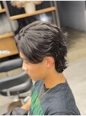 サーフカールニュアンスパーマシャドウパーマ波巻きスパイラル