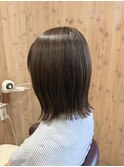 結べるボブ × アッシュベージュカラー
