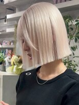 アポロ 横浜駅店(apollo) xカラー/ホワイトグレージュ/レイヤーカット/チェリーブラウン