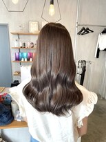 シェル 津山の手店(shel)&nbsp;10代20代髪質改善暗めアッシュブラウン透明感カラー