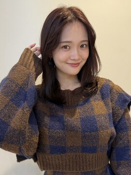 ノイ 銀座(noi) 顔周りレイヤーカットロングレイヤーボブ韓国ヘアハッシュカット
